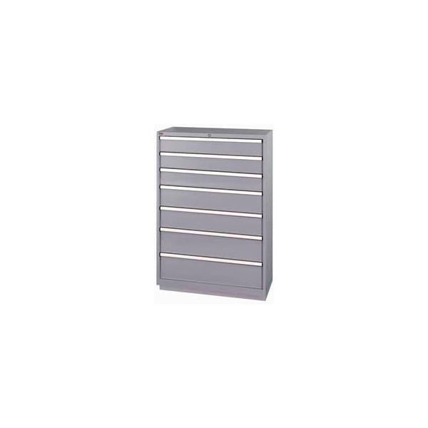 Lista International Lista 7 Drawer Shallow Depth, 59-1/2"H- Light Gray, No Lock XSHS1350-0702LGNL - main